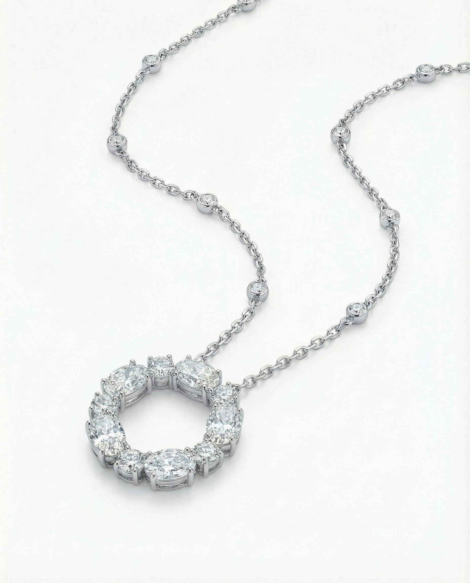 Circle Pendant Necklace view 3